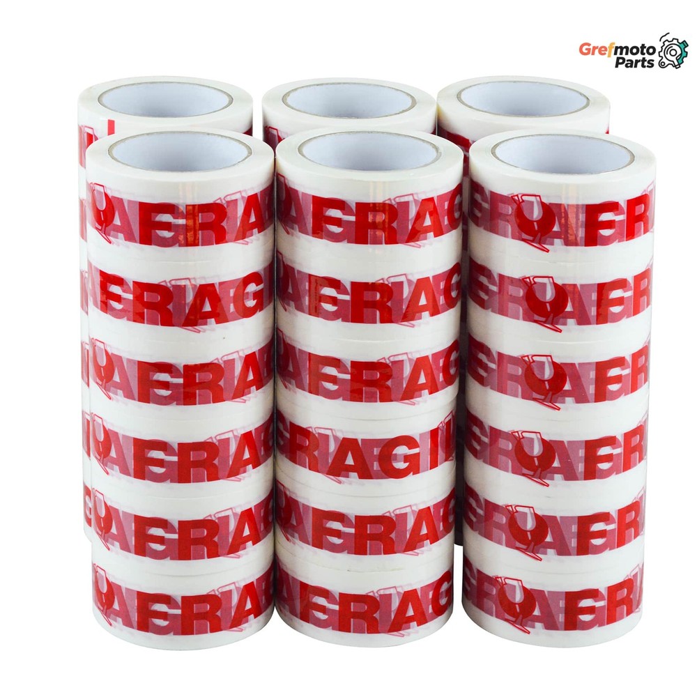 2 mil 2″x110 Yards 36 Rolls Fragile Heavy Duty Packing Tape Packaging Tapes Red