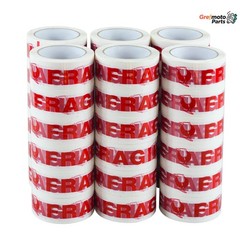 2 mil 2″x110 Yards 36 Rolls Fragile Heavy Duty Packing Tape Packaging Tapes Red