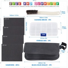 Glarks 18Pcs Assorted Wood Rasp Set Include 12Pcs Mini Hand Metal Files, A