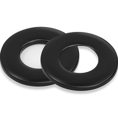 Corrosion Resistant 1/4″ Washers – 50 Pack Black Flat Washers in Stainless Steel