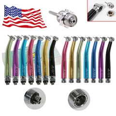 1-10PCS Dental High Speed Handpiece PANA MAX Air Turbine Push 2Hole/4Hole Colors