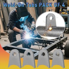 OywhC Weld on Tabs, Steel Shock Mounts, Universal Axle Mount – Pack of 4
