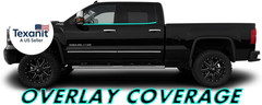 Chrome Delete Blackout Vinyl Overlay for 2014-2019 GMC Sierra 1500 2500 3500 Win