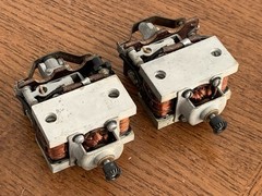 QTY(2) Vintage DC Motor, Pittman Style Open Frame, Wound Field, Bell & Howell?