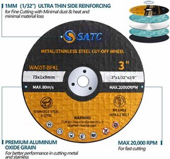 25PCS 3in Cut Off Wheels 3″x1/32″x3/8″ Ultra Thin Die Grinder Metal Cutting Disc