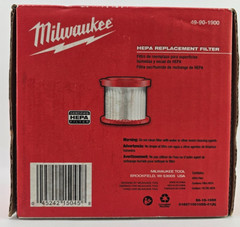 Milwaukee Tool 49-90-1900 Cartridge Filter, Fits Milwaukee 0880-20 Vacuum