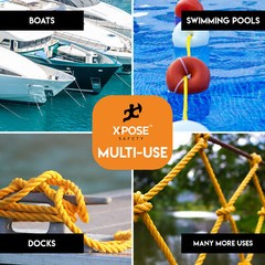 1200 ft Twisted Polypropylene Rope – 1/4″ – Yellow Floating Poly Pro Cord