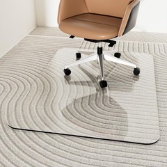 Tempered Glass Chair Mat 48″ x 32″,1/5″ Thick for Office Desk,Rolling Chair M…