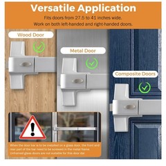 BEAMNOVA 27.5 in Commercial Door Push Bar Panic Exit Device with Exterior Lever