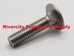 M8-1.25×35 Stainless Carriage Bolts M8x1.25 x 35 Screws 8mm x 1.25 x 35mm Bolt