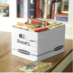 Bankers Box Basic Duty Letter/Legal File Storage Box with Lids, 10 Pack, White