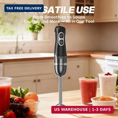 Immersion Blender Handheld, Corded Electric Blenders Portable Stick Mixer with 2