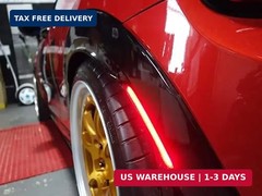 iJDMTOY OE-Spec Red Lens Full LED Rear Side Marker Light Assemblies Compatible W