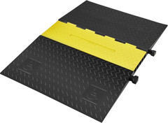 Heavy Duty 5-Channel Cable Protector Ramp – 22,000 lbs Capacity, ADA Compliant