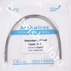 100x 10 Bag Dental Ovoid Stainless Steel Round Arch Wire 012-020 Upper Lower Opt