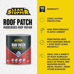 Black Jack Leak Stopper 1 Qt. Rubberized Roof Patch 0318-GA Black Jack Leak