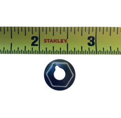 GM 1/4-20 Hex Flange Stamped Nut .59 Depth 9/16″ Wide Black Phosphate 10pcs 347