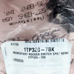 Momentary Rocker Switch 1TP320-7BK SPST 1TP8-7 New # 2TP320-7BK 472799