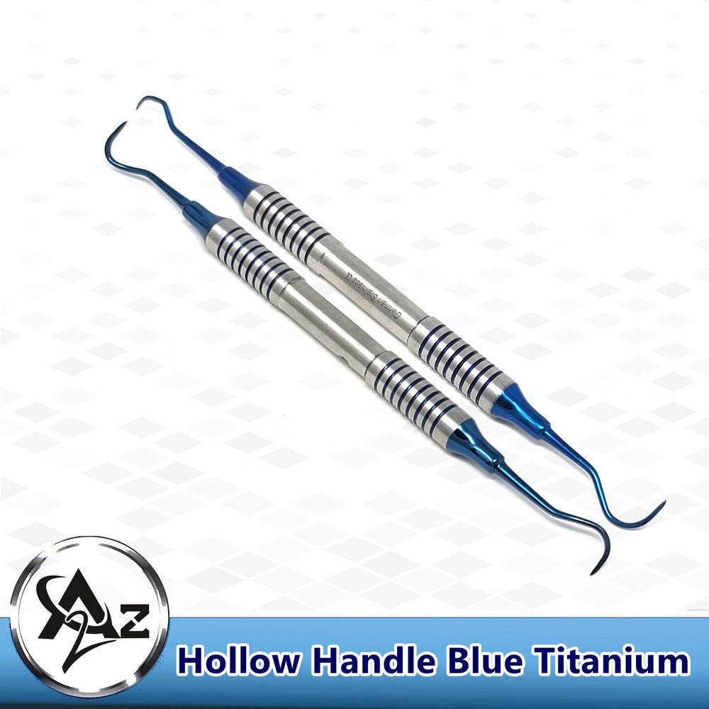 2 Pcs Dental Scaler Anterior Posterior Periodontics Instrument H6/H7 and U15/30