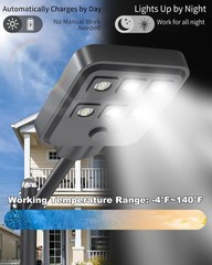 OF-5000W Solar Street Lights 6500K Dusk to Dawn Motion Sensor IP67 60LED