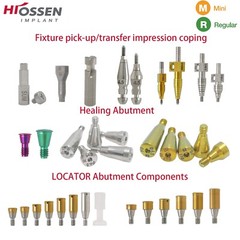 Hiossen/Nobel/Straumann Dental Implant Posts Healing & Locator Abutments Caps