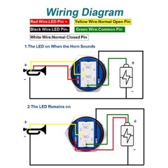 Horn Button, Momentary Push Button Switch, Horn Switch for Car Modification, Pus