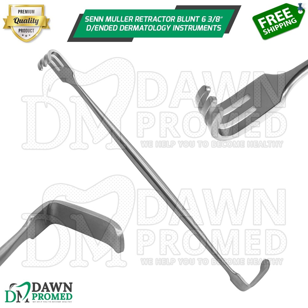 Senn Muller Retractor Blunt 6 3/8″ Double Ended Dermatology Surgical Instruments
