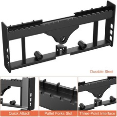 45″ Attachments Mini Skid Steer Pallet Fork Frame W/42″ Pallet Fork Blades,Tract