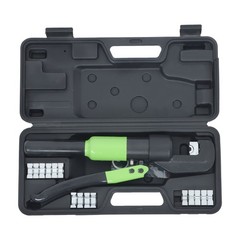6 Mt Hydraulic Wire Crimper Battery Cable Lug Terminal Crimping Tool W/ 8 Dies