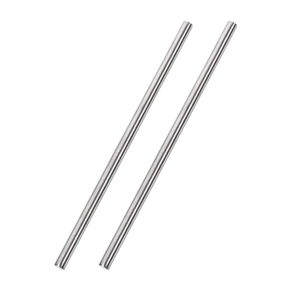6mm x 250mm 304 Stainless Steel Solid Round Rod for DIY Craft 2pcs
