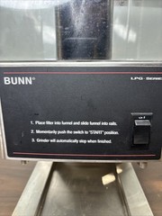 Bunn LPG Single Hopper Low Profile Coffee Grinder Model# 20580 Tested Commercial