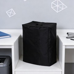 Paper Shredder Cover in Black Oxford Fabric with Design
