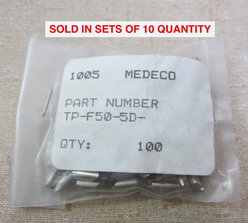 10 Medeco Security Locks TP-F50-5D Medeco3/Biaxial Bottom Pins (.025″ increment)