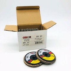 10x CGW Abrasives 30011 Flap Discs 3″ Mini Zirconia Quick Change Type R 36 Grit