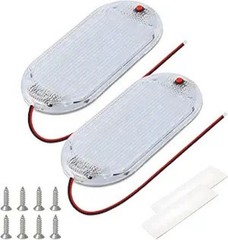 2PCS 12V RV Interior LED Dome Light, 3 Color Cold Warm Natural Light Ultra Brigh