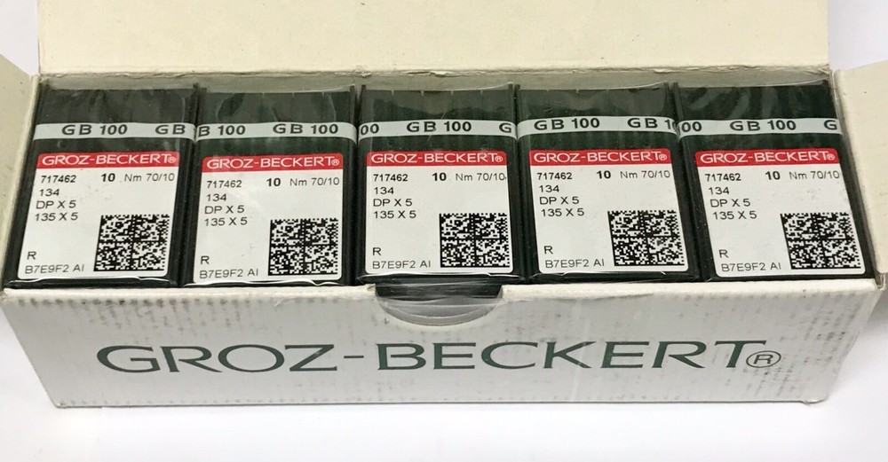 GROZ BECKERT 717462 134 DP X 5 135 X5 R B7E9F2 AI NM 70/10 GB 100 Industrial