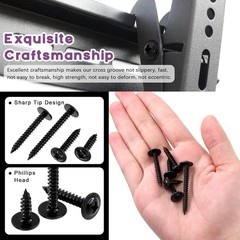 Modified Truss Head Self piercing Screws # 8 x 9/16″ K-Lath Black (10000)