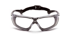 Pyramex Crossovr Safety Glass, Anti-Fog Lens w/ Rubber Gasket and Strap