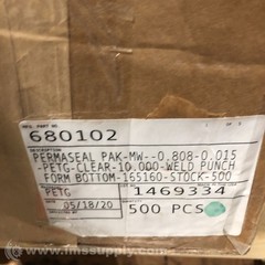 Visipak PAK-MW-0.808-0.015 Box of 500 Clear Tubing FNOB