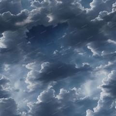 Clouds in a Moonlit Night Sky – 16″ x 48″ Hydrographic Film Hydro Dipping
