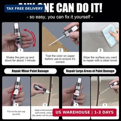 GNO/WA633D Slate Gray Metallic Touch Up Paint for Chevrolet, Car Scratch Repair
