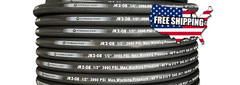 NEW 328ft REEL R2-08 1/2″ SAE 100R2ATSN 2 WIRE MSHA HYDRAULIC HOSE FREE SHIPPING