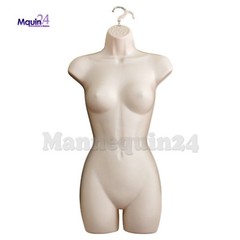 ONE FEMALE TORSO DRESS BODY FORM MANNEQUIN – FLESH WOMEN HANGING DISPLAY