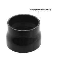 Straight Coupler Silicone Hose ID 3.5″ to 4.0″ (89mm to 102mm) 4-Ply with T-B…