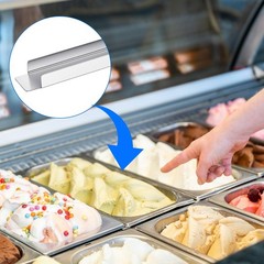 8 Pack 12 Inch Stainless Steel Adapter Bar, Steam Table Long Divider Metal Fo…
