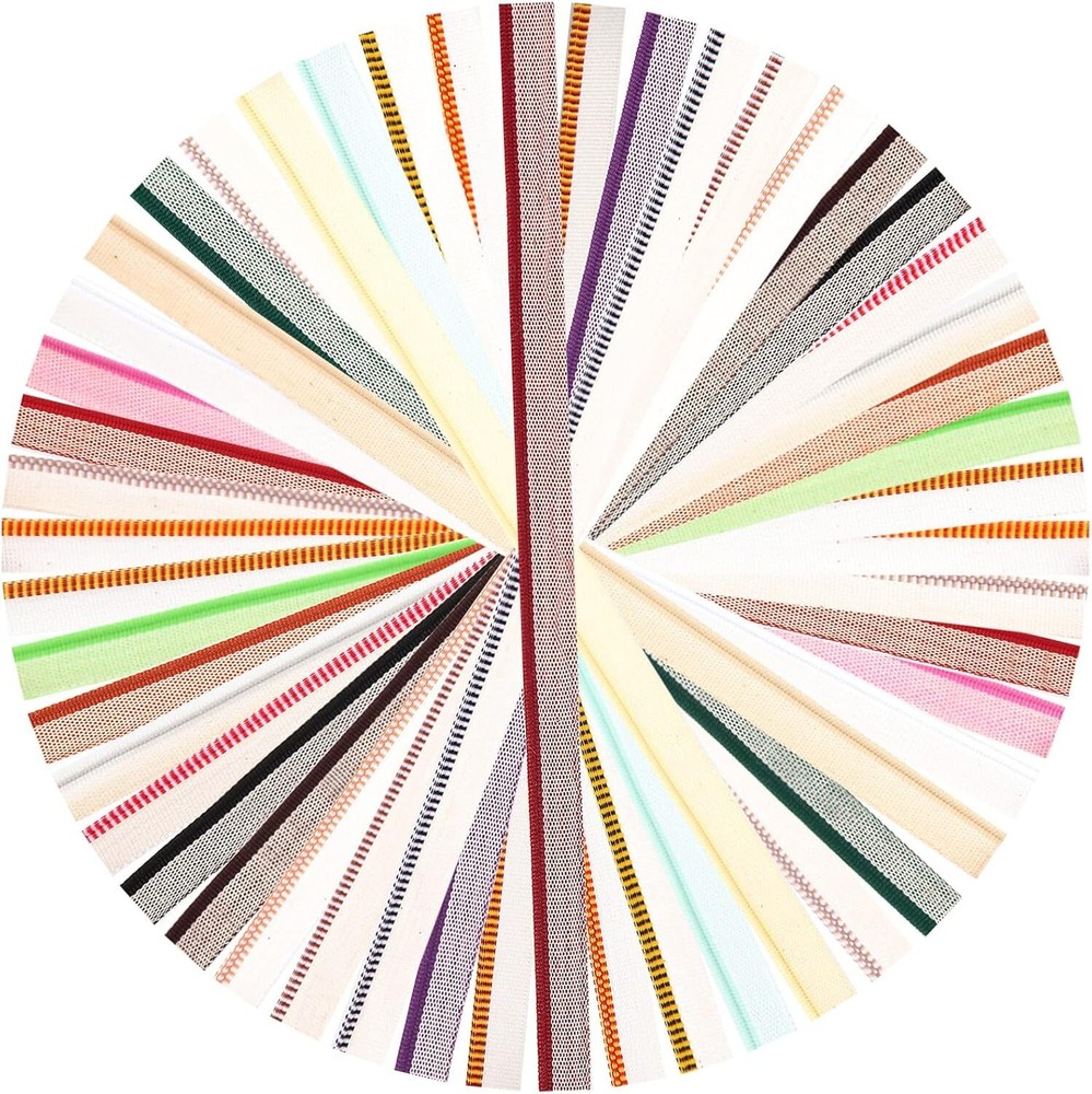24 Pcs Book Binding Headbands 11.8×0.5 Inches Cotton Book Headband For Books