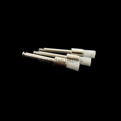 200 Pcs Dental White & Colorful Nylon Latch Flat Polishing Polisher Prophy Brush