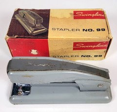 Vintage Grey Swingline Stapler #99 in Original Box w/Guarantee