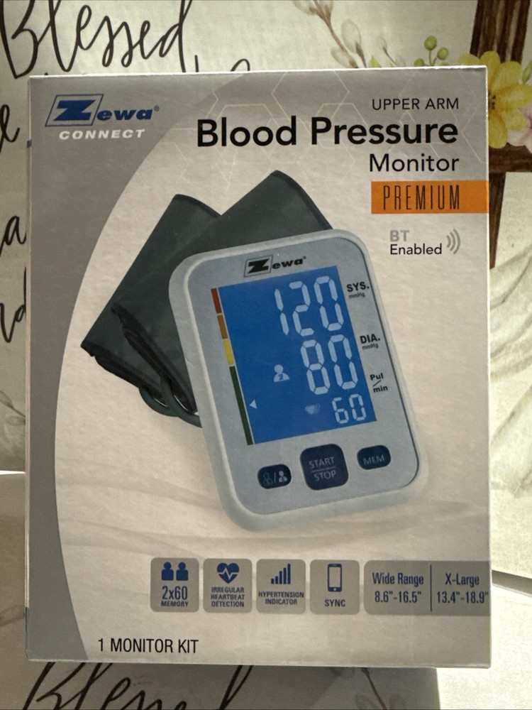 Zewa UAM-880XL Automatic Arm-Type Digital Blood Pressure Monitor Premium