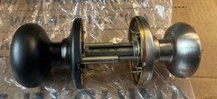 Kwikset Hancock Keyed Entry Door SmartKey Venetian Bronze / Satin Nickel No Key